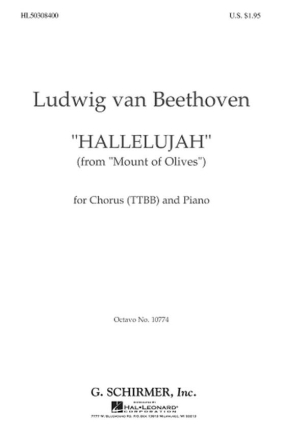 Ludwig van Beethoven, Hallelujah TTBB and Piano Chorpartitur