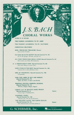 Johann Sebastian Bach, Cantata No. 80 'A Stronghold Sure' SATB Chorpartitur