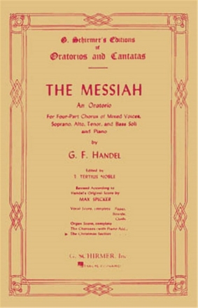 Georg Friedrich Hndel, Messiah - The Christmas Section SATB Chorpartitur