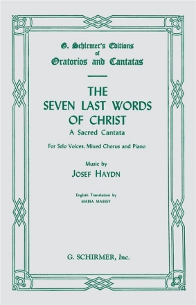 Franz Joseph Haydn, The Seven Last Words Of Christ SATB Chorpartitur