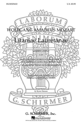 Wolfgang Amadeus Mozart, Litaniae Lauretanae SATB Chorpartitur