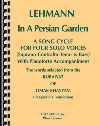 Liza Lehmann, In a Persian Garden Vocal and Piano Buch