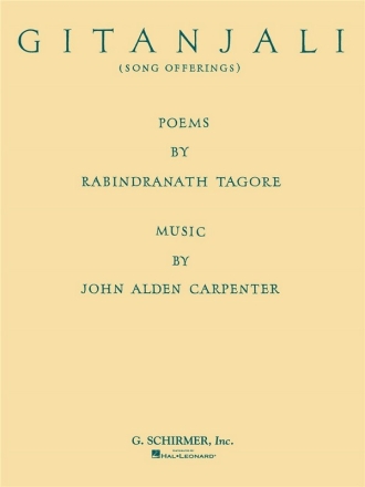 John Alden Carpenter, Gitanjali Vocal and Piano Buch