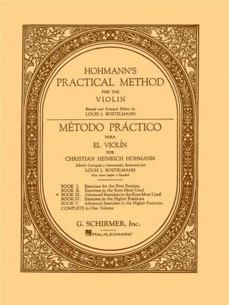 Christian Heinrich Hohmann, Practical Method for the Violin - Book 3 Violin Buch