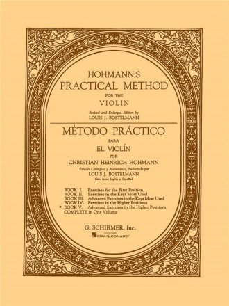 Christian Heinrich Hohmann, Practical Method - Book 5 Violin Buch