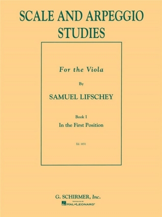 Scale and Arpeggio Studies vol.1 for viola