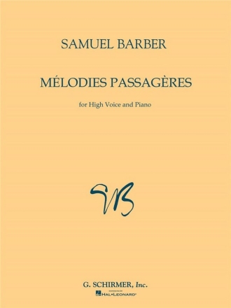 Melodies Passageres Op.27 for high voice and piano