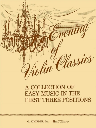 An Evening of Violin Classics Violine und Klavier Buch