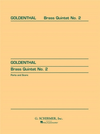 Elliot Goldenthal, Brass Quintet No. 2 Blechblserensemble Partitur + Stimmen