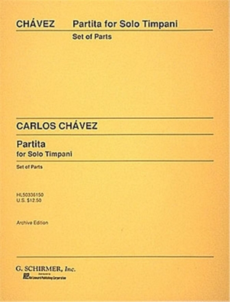 Carlos Chvez, Partita for Solo Timpani Timpani Buch