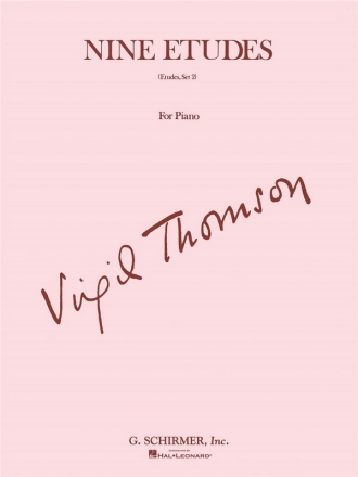 Virgil Thomson, Nine Etudes For Piano Set Two Klavier Buch