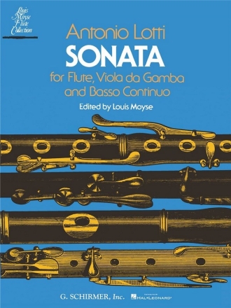 Antonio Lotti, Sonata Flute, Viola de Gamba and B.C. Partitur + Stimmen