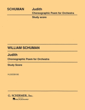 William Schuman, Judith Orchestra Partitur