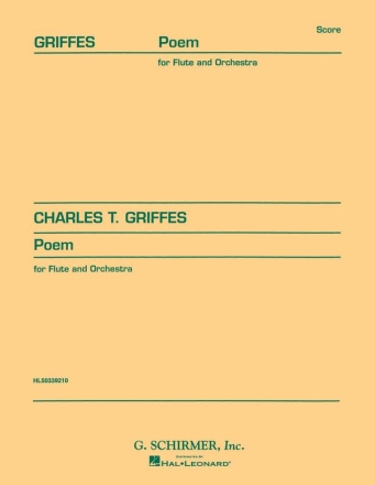 Charles Griffes, Poem Orchestra and Flute or Piccolo Partitur