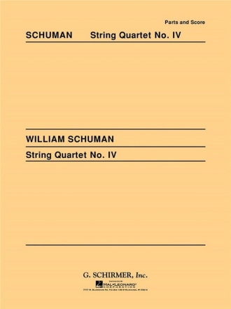 William Schuman, String Quartet No. 4 Streichquartett Stimmen-Set