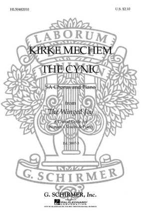 Kirke Mechem, The Cynic SA and Piano Chorpartitur