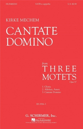 Kirke Mechem, Cantate Domino SATB a Cappella Chorpartitur