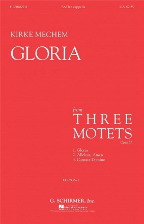 Kirke Mechem, Gloria - A Cappella SATB a Cappella Chorpartitur