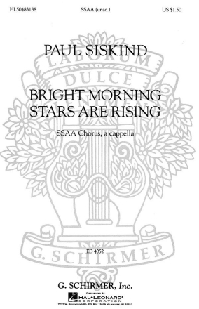 Traditional, Bright Morning Stars are Rising SSATBB a Cappella Chorpartitur