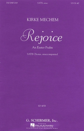 Kirke Mechem, Rejoice SSAATTBB a Cappella Chorpartitur