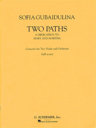 Sofia Gubaidulina, Two Paths 2 Violas and Orchestra Partitur