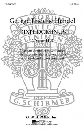 Georg Friedrich Hndel, Dixit Dominus - First Movement SATB Chorpartitur