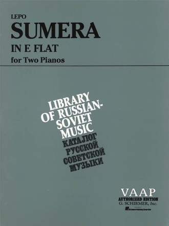 Lepo Sumera, In E Flat Piano, 4 Hands Buch