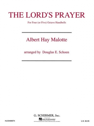 Albert H. Malotte, Lord's Prayer for Four or Five Octave Handbells Handbells Buch