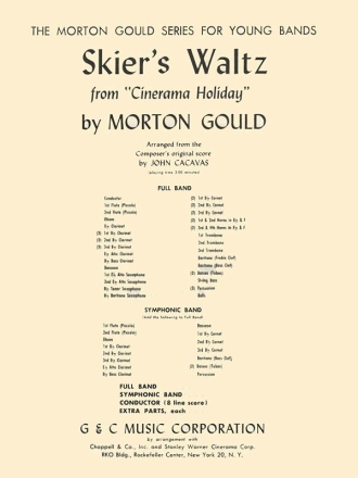 Morton Gould, Skier's Waltz Concert Band Partitur