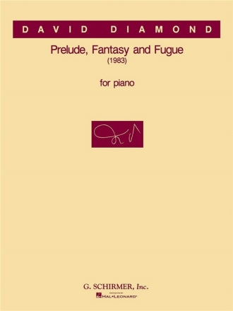 David Diamond, Prelude, Fantasy & Fugue Klavier Buch