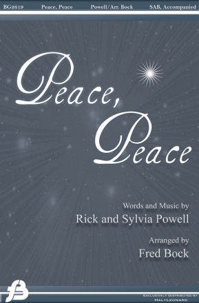 Rick Powell_Sylvia Powell, Peace, Peace SAB Chorpartitur