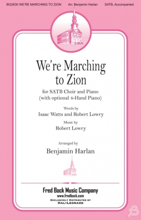 We're Marching to Zion SATB Chorpartitur