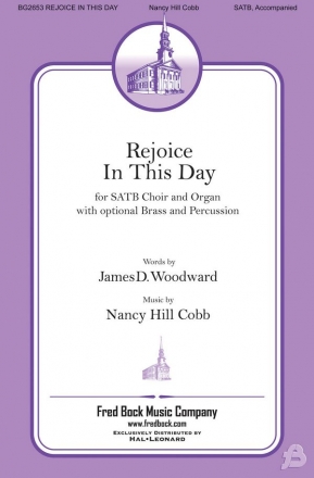 Nancy Hill Cobb, Rejoice In This Day SATB Chorpartitur