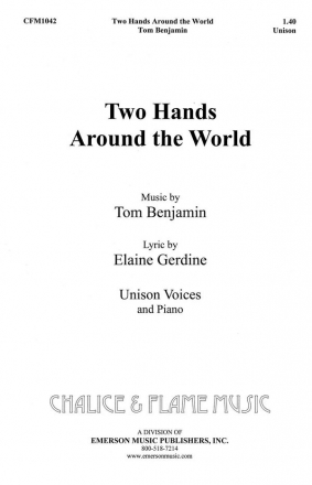 Tom Benjamin, Two Hands Around The World Chor Chorpartitur