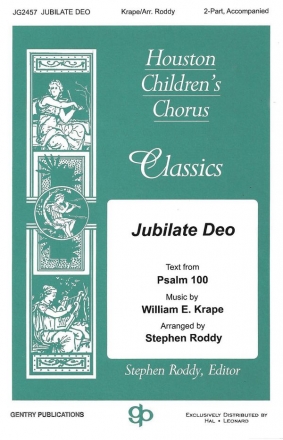 William E. Krape, Jubilate Deo 2-Part Choir Chorpartitur