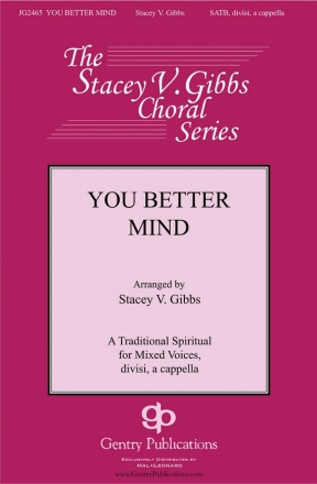 You Better Mind SATB a Cappella Chorpartitur