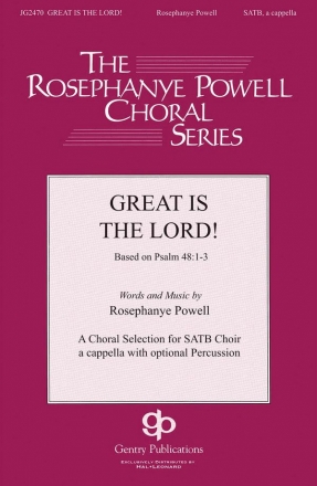 Rosephanye Powell, Great Is the Lord SATB a Cappella Chorpartitur