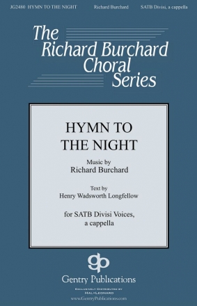 Richard Burchard, Hymn to the Night SATB a Cappella Chorpartitur