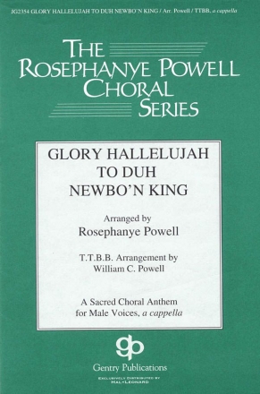 African-American Spiritual, Glory Hallelujah to Duh Newbo'n King! TTBB a Cappella Chorpartitur