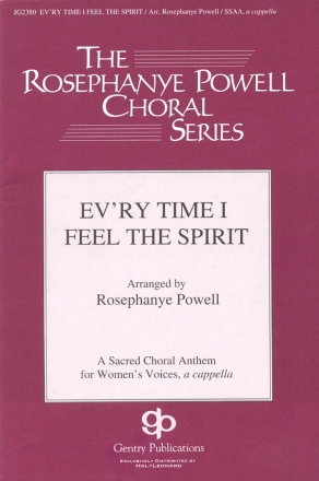 African-American Spiritual, Ev'ry Time I Feel the Spirit SSAA a Cappella Chorpartitur