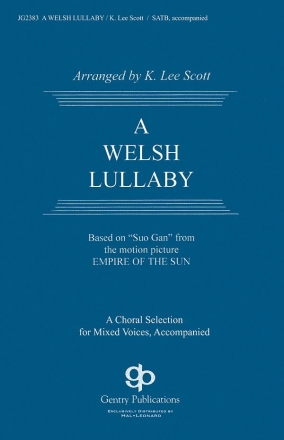 A Welsh Lullaby SATB Chorpartitur