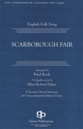 Scarborough Fair SATB Chorpartitur