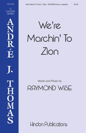 We're Marching to Zion SSATTBB Chorpartitur