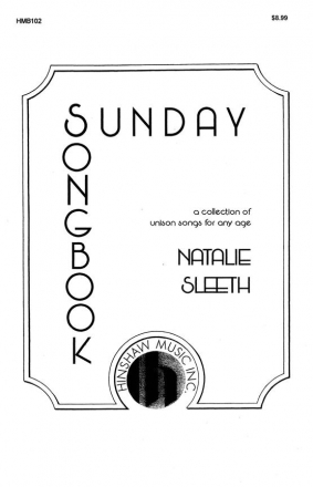 Natalie Sleeth, Sunday Songbook Unison Choir, Keyboard Buch