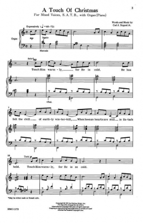 Carl Nygard, A Touch Of Christmas SATB, Medium Solo, Organ [Piano] Chorpartitur