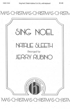 Natalie Sleeth, Sing Noel SATB and Keyboard Chorpartitur