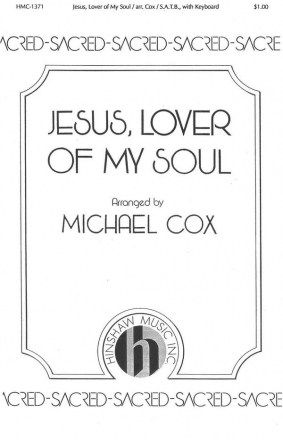 Simeon B. Marsh, Jesus, Lover Of My Soul SATB a Cappella Chorpartitur