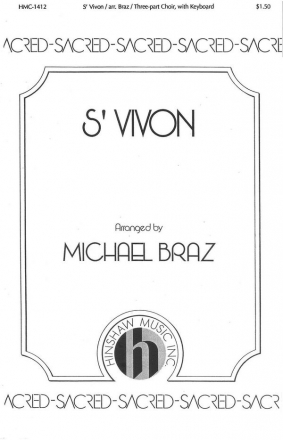 S'vivon 3-Part Choir and Keyboard Chorpartitur