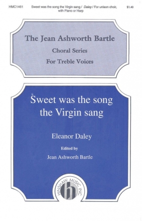 Eleanor Daley, Sweet Was The Song Unison, Keyboard Or Harp Chorpartitur