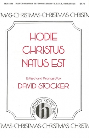 J.p. Sweelink, Hodie Christus Natus Est SSATB, Keyboard Chorpartitur